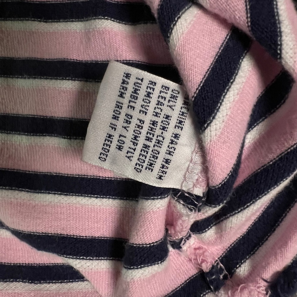 Polo Ralph Lauren Mens XL Pink Navy Blue Striped Short Sleeve Cotton Polo Shirt - Picture 5 of 6